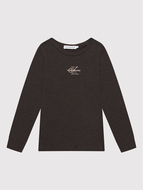 Calvin Klein Jeans Calvin Klein Jeans Блуза Monogram Outline IG0IG01158 Черен Regular Fit