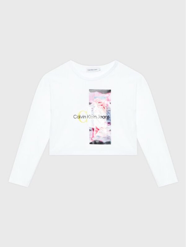 Calvin Klein Jeans Calvin Klein Jeans Блуза Polaroid IG0IG01805 Бял Regular Fit