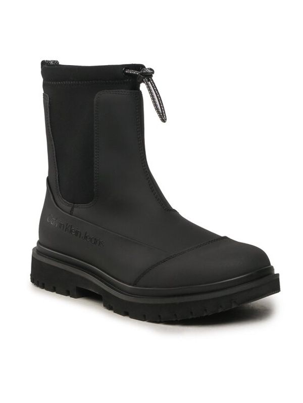 Calvin Klein Jeans Calvin Klein Jeans Боти Chunky Combat Chelsea Boot Rub YW0YW01065 Черен