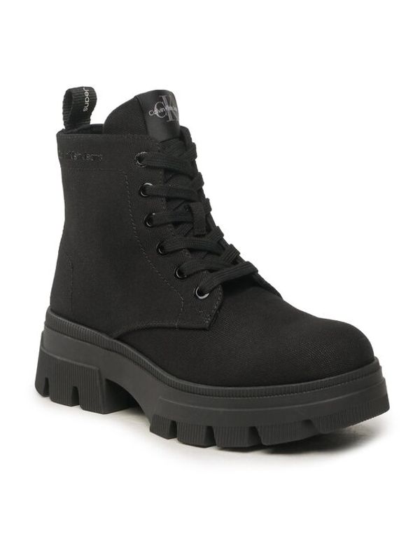 Calvin Klein Jeans Calvin Klein Jeans Боти Chunky Combat Laceup Boot Co YW0YW01239 Черен
