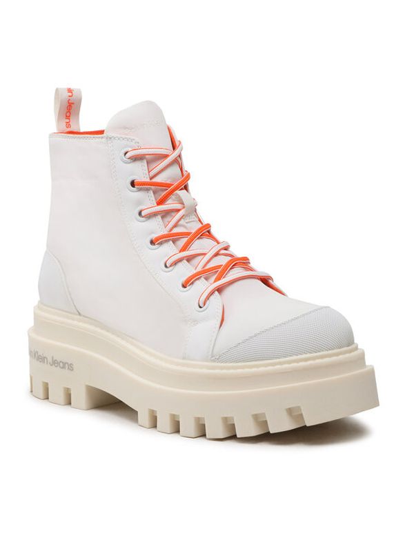 Calvin Klein Jeans Calvin Klein Jeans Боти Toothy Combat Boot Softny YW0YW00948 Бял