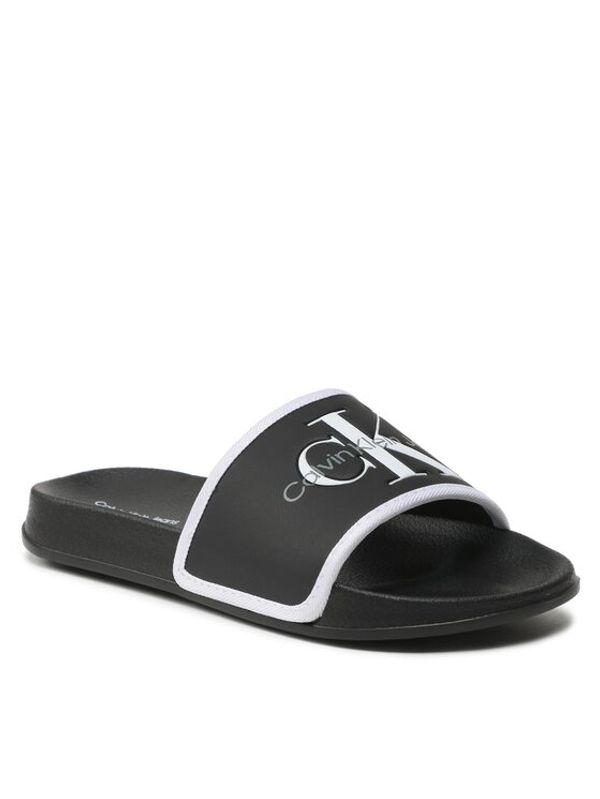 Calvin Klein Jeans Calvin Klein Jeans Чехли Logo Pool Slide V3B0-80630-1172 S Черен