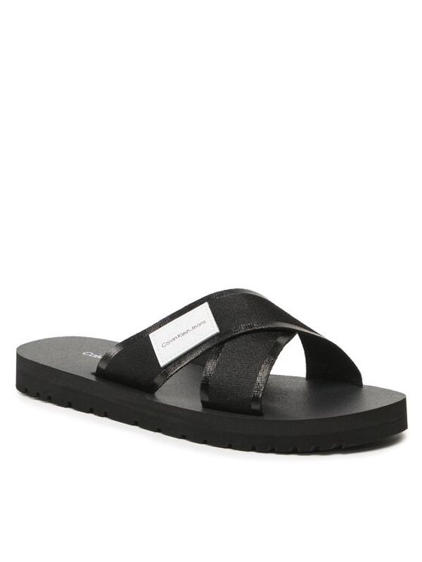 Calvin Klein Jeans Calvin Klein Jeans Чехли Prefresato Crisscros Badge YM0YM00641 Черен