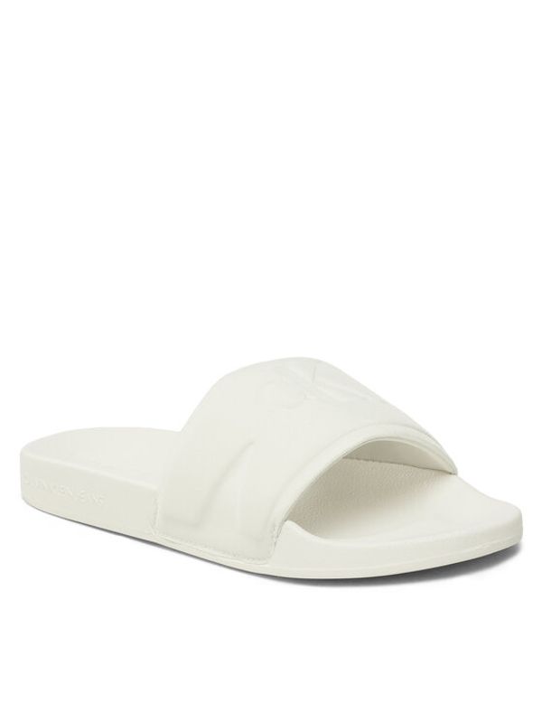 Calvin Klein Jeans Calvin Klein Jeans Чехли Slide High/Low Frequency Wn YW0YW00999 Бял