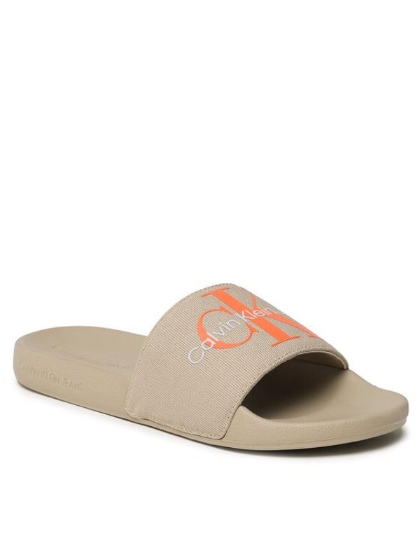 Calvin Klein Jeans Calvin Klein Jeans Чехли Slide Monogram Co YM0YM00061 Бежов