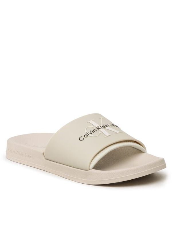 Calvin Klein Jeans Calvin Klein Jeans Чехли Slide Monogram Tpu YM0YM00361 Сив