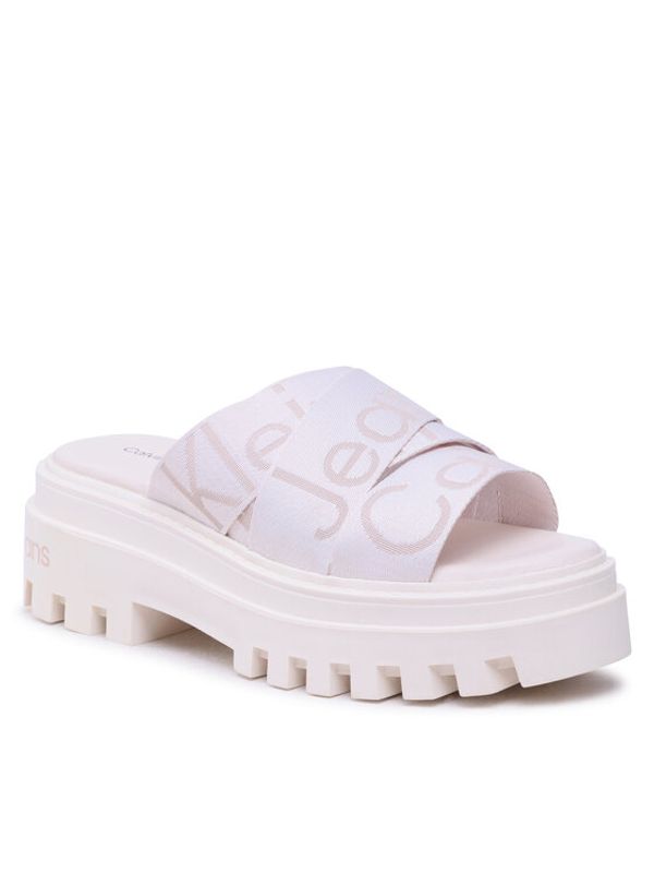 Calvin Klein Jeans Calvin Klein Jeans Чехли Toothy Combat Sandal Webbing YW0YW00949 Бял