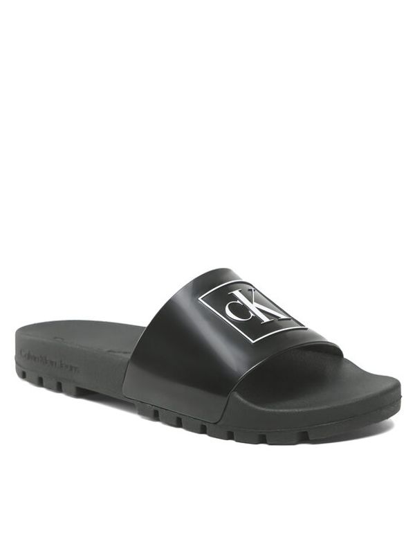 Calvin Klein Jeans Calvin Klein Jeans Чехли Truck Slide Monogram Rubber M YM0YM00591 Черен
