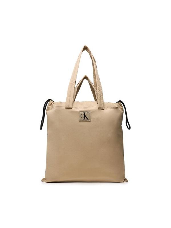 Calvin Klein Jeans Calvin Klein Jeans Дамска чанта City Nylon Sq Rev Tote38 K60K610332 Бежов