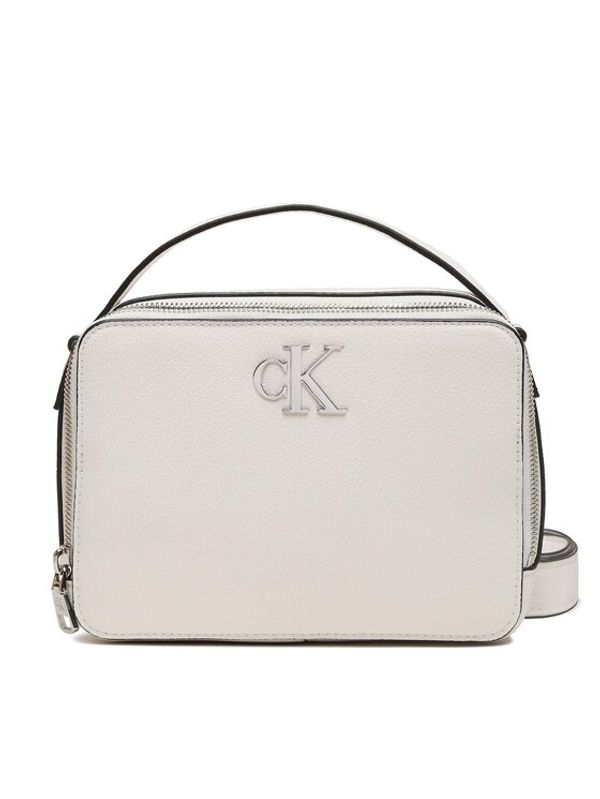 Calvin Klein Jeans Calvin Klein Jeans Дамска чанта Minimal Monogram Camera Bag18 K60K610683 Бял