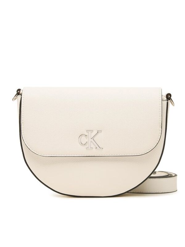 Calvin Klein Jeans Calvin Klein Jeans Дамска чанта Minimal Monogram Saddle22 K60K610842 Бял
