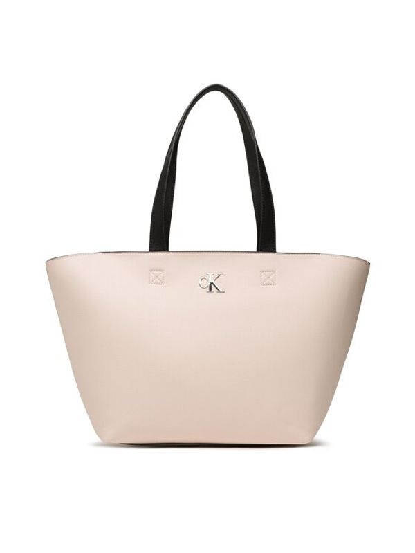 Calvin Klein Jeans Calvin Klein Jeans Дамска чанта Minimal Monogram Shopper28 K60K610687 Розов