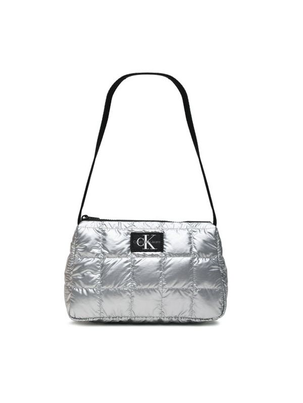 Calvin Klein Jeans Calvin Klein Jeans Дамска чанта Quilted Shoulder Bag IU0IU00447 Сребрист