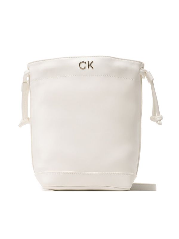 Calvin Klein Jeans Calvin Klein Jeans Дамска чанта Re-Lock Drawstring Bag Mini K60K610450 Бял