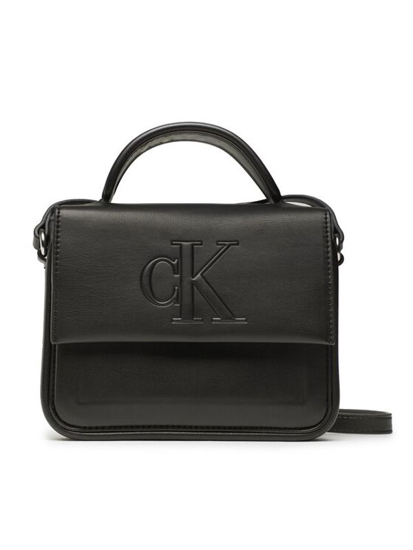 Calvin Klein Jeans Calvin Klein Jeans Дамска чанта Sculpted Boxy Flap Cb19 Pipping K60K610306 Черен