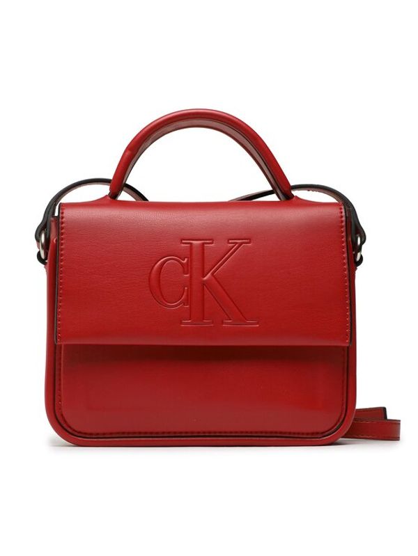 Calvin Klein Jeans Calvin Klein Jeans Дамска чанта Sculpted Boxy Flap Cb19 Pipping K60K610306 Червен