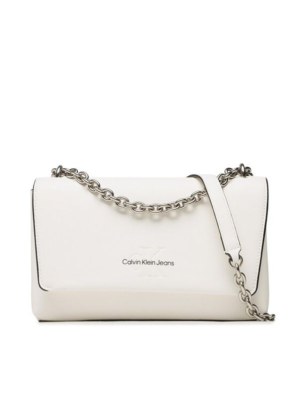 Calvin Klein Jeans Calvin Klein Jeans Дамска чанта Sculpted Ew Flap Conv25 Chain K60K610562 Бял