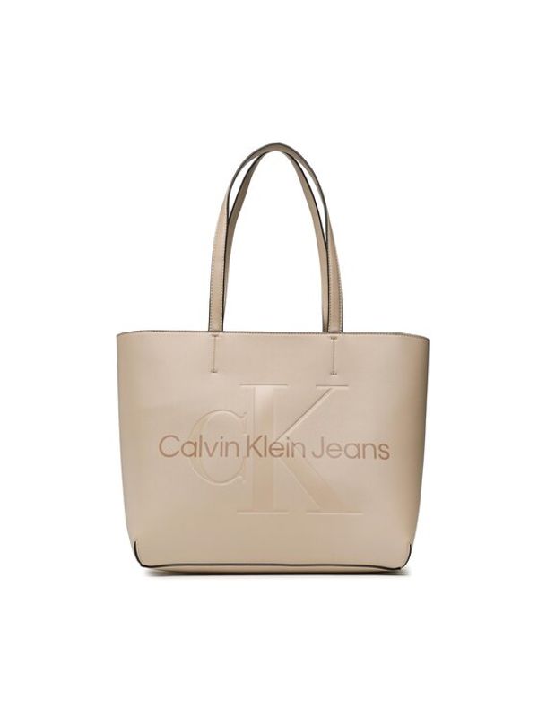 Calvin Klein Jeans Calvin Klein Jeans Дамска чанта Sculpted Shopper29 Mono K60K610276 Бежов