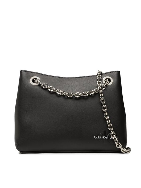 Calvin Klein Jeans Calvin Klein Jeans Дамска чанта Sculpted Shoulder Bag W/Chain24 K60K610565 Черен