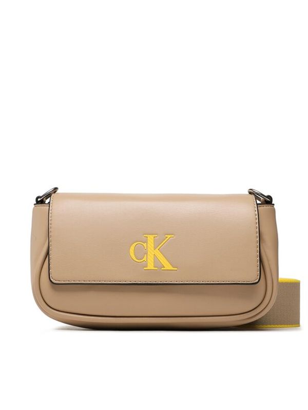 Calvin Klein Jeans Calvin Klein Jeans Дамска чанта Sleek Ew Flap Conv Sb20 Solid K60K610319 Бежов