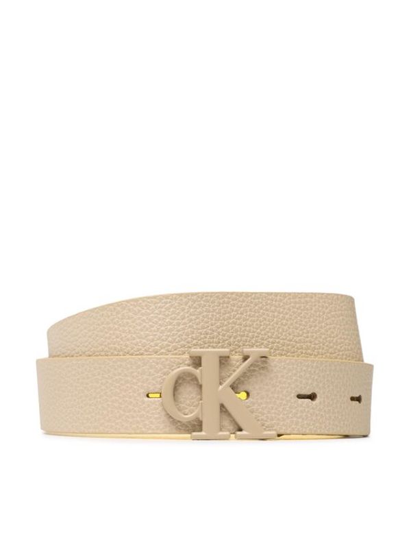 Calvin Klein Jeans Calvin Klein Jeans Дамски колан Mono Hardware Leather Belt 2.5mm K60K610365 Златист