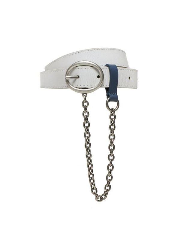 Calvin Klein Jeans Calvin Klein Jeans Дамски колан Round Classic Belt Chain 25Mm K60K610360 Бял