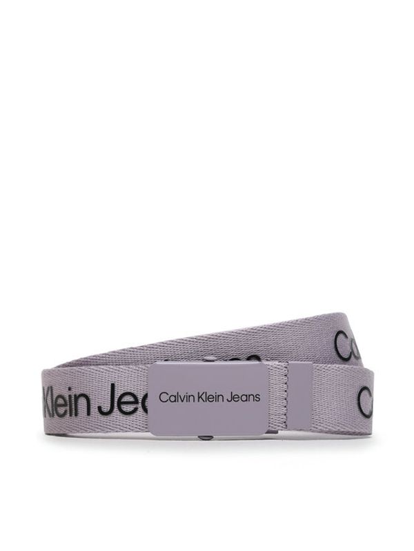 Calvin Klein Jeans Calvin Klein Jeans Детски колан Canvas Logo Belt IU0IU00125 Виолетов