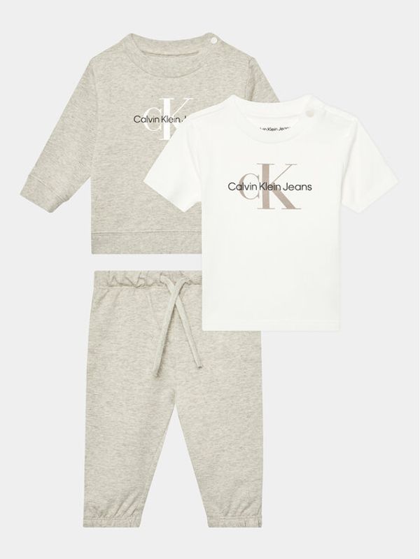 Calvin Klein Jeans Calvin Klein Jeans Детски комплект IN0IN00011 Сив Regular Fit