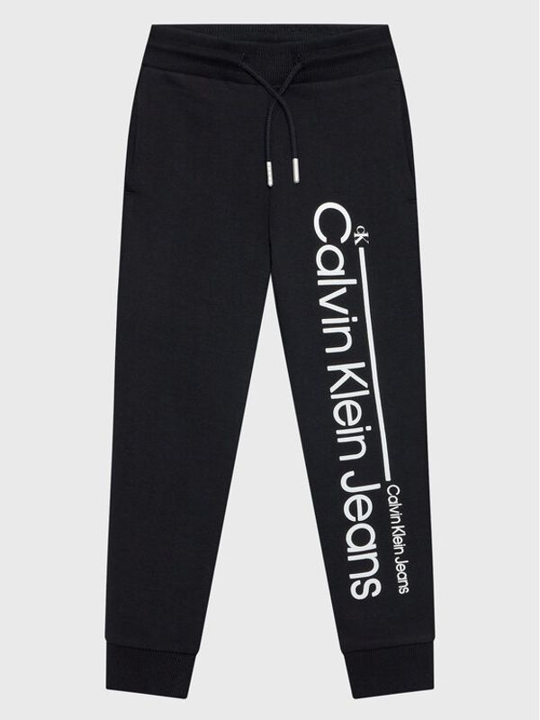 Calvin Klein Jeans Calvin Klein Jeans Долнище анцуг IB0IB01283 Черен Regular Fit