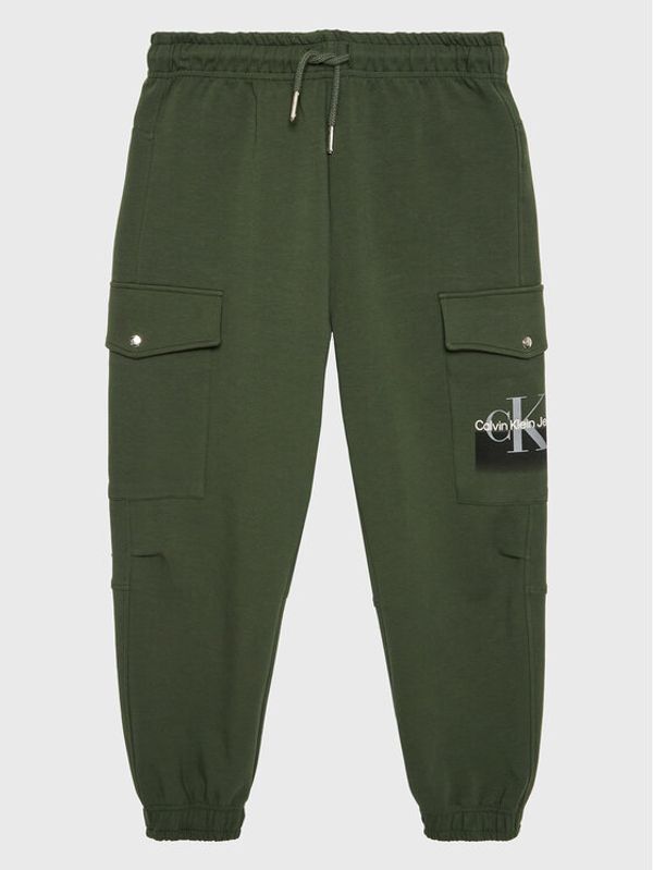 Calvin Klein Jeans Calvin Klein Jeans Долнище анцуг IB0IB01358 Зелен Regular Fit