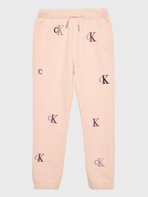 Calvin Klein Jeans Calvin Klein Jeans Долнище анцуг Monogram IG0IG01906 Розов Regular Fit