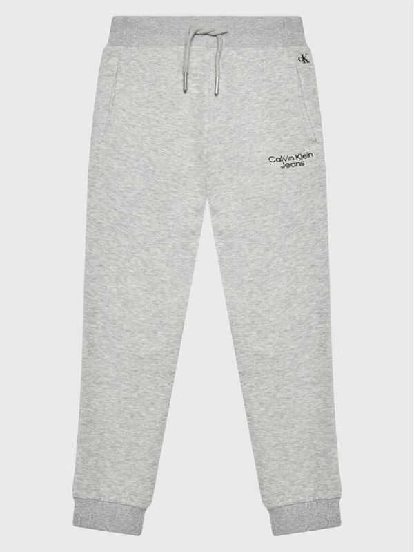 Calvin Klein Jeans Calvin Klein Jeans Долнище анцуг Stack Logo IB0IB01282 Сив Regular Fit