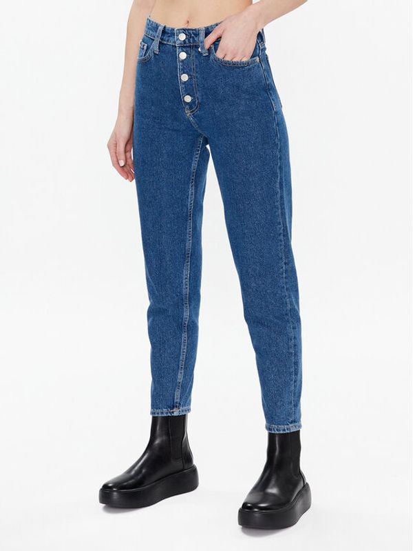 Calvin Klein Jeans Calvin Klein Jeans Дънки J20J220604 Тъмносин Mom Fit