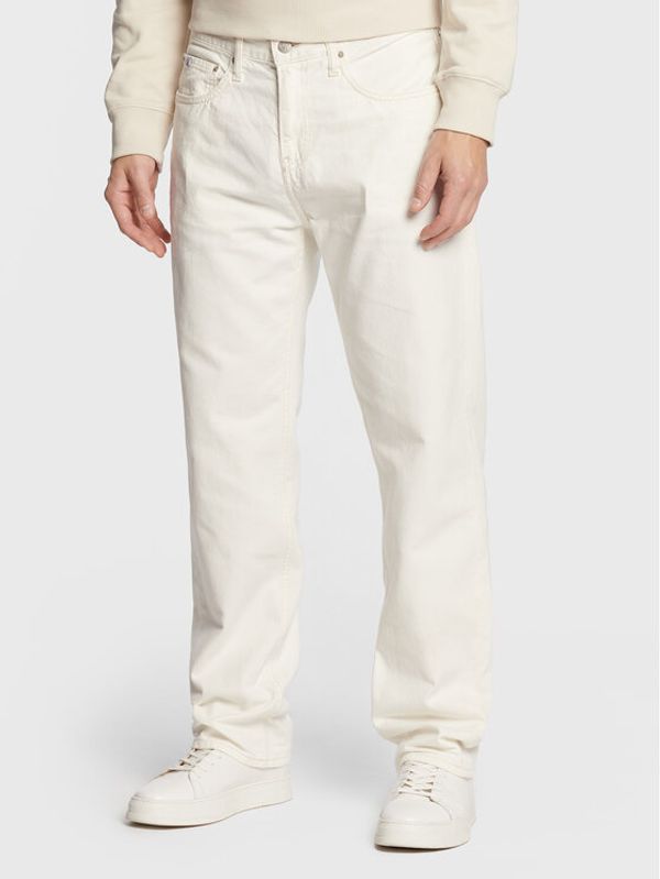 Calvin Klein Jeans Calvin Klein Jeans Дънки J30J321443 Бял Straight Fit