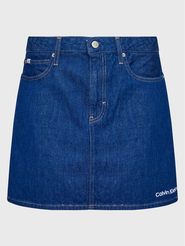 Calvin Klein Jeans Calvin Klein Jeans Дънкова пола J20J220243 Син Regular Fit