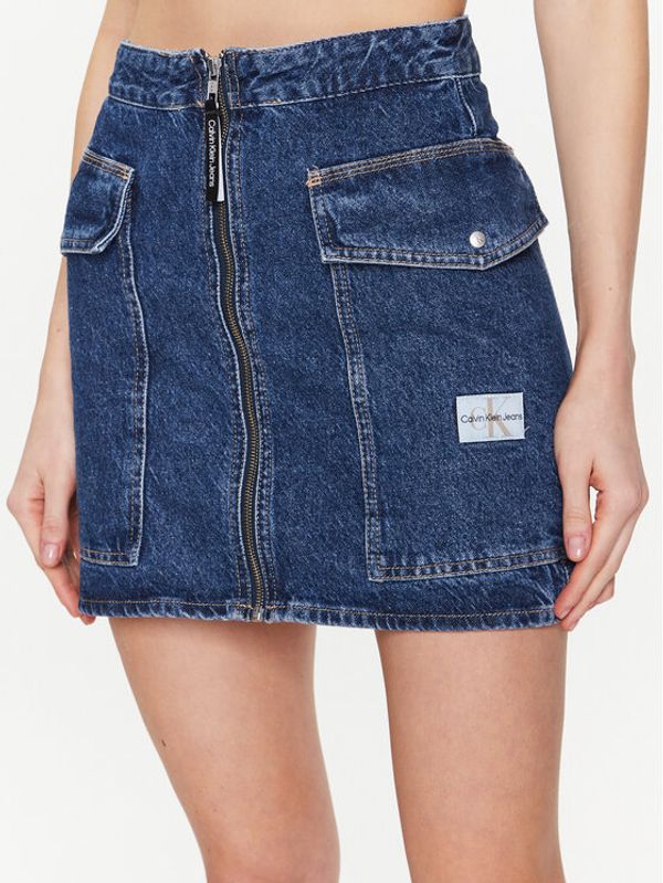 Calvin Klein Jeans Calvin Klein Jeans Дънкова пола J20J220669 Син Regular Fit