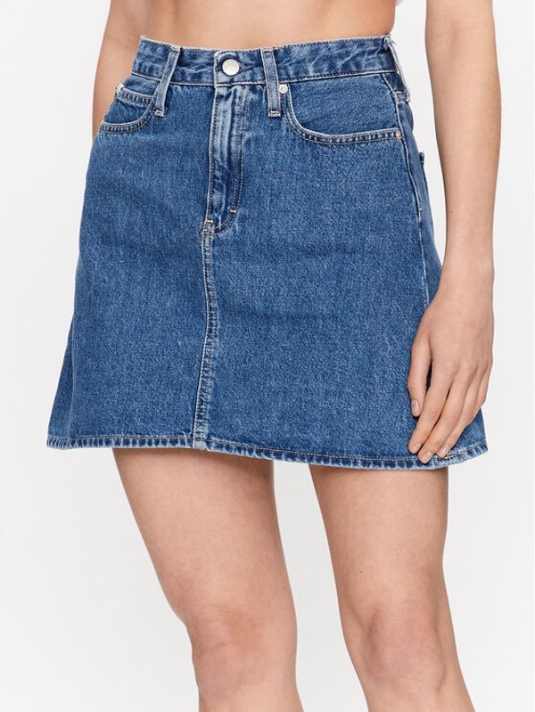 Calvin Klein Jeans Calvin Klein Jeans Дънкова пола J20J221271 Син Regular Fit