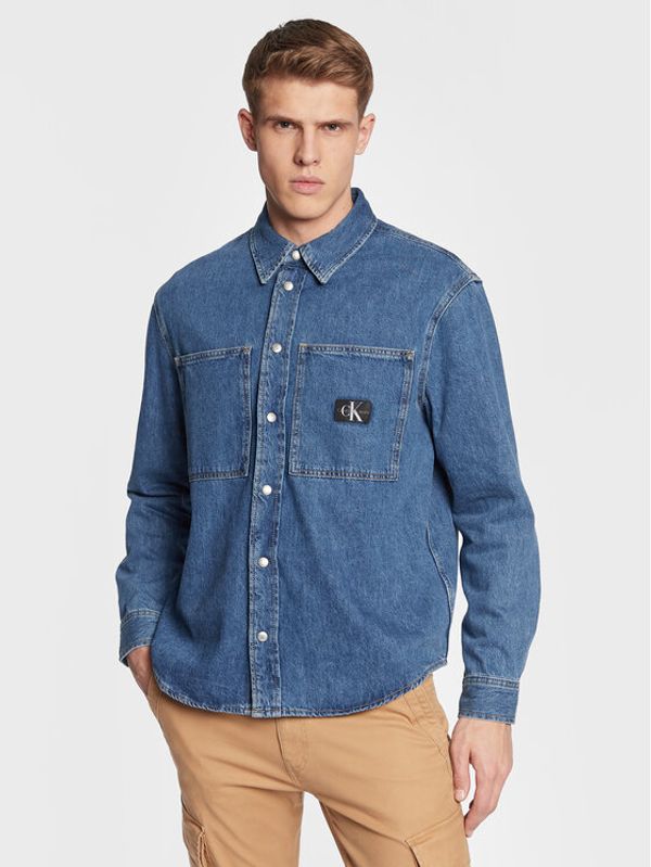 Calvin Klein Jeans Calvin Klein Jeans дънкова риза J30J322389 Син Relaxed Fit