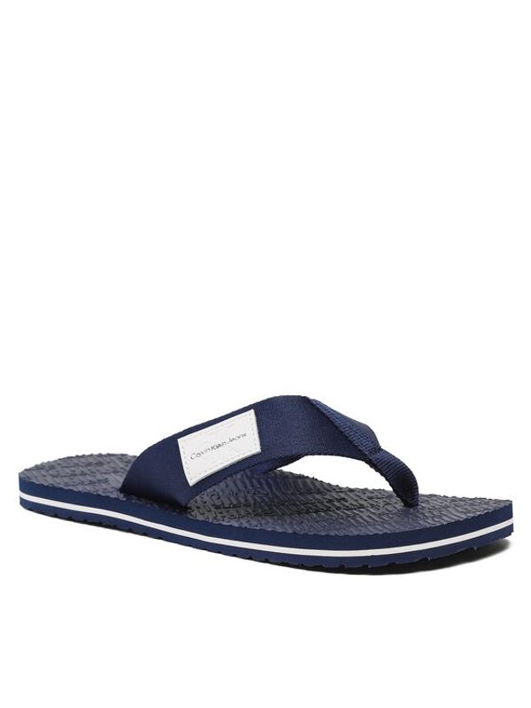 Calvin Klein Jeans Calvin Klein Jeans Джапанки Beach Sandal Woven Patch YM0YM00657 Тъмносин