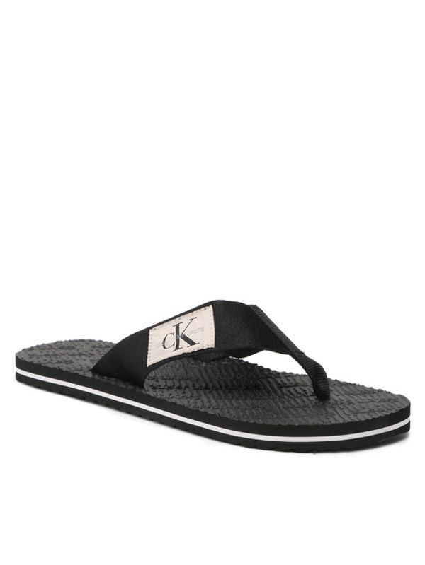 Calvin Klein Jeans Calvin Klein Jeans Джапанки Flip Flop Webbing YM0YM00732 Черен