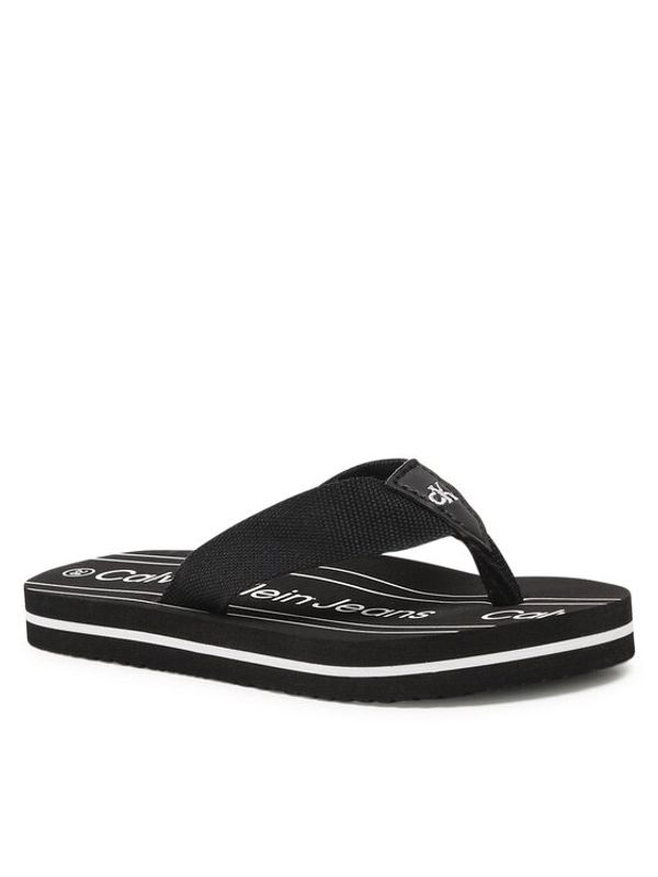 Calvin Klein Jeans Calvin Klein Jeans Джапанки Logo Flip Flop V3X8-80624-0058 M Черен