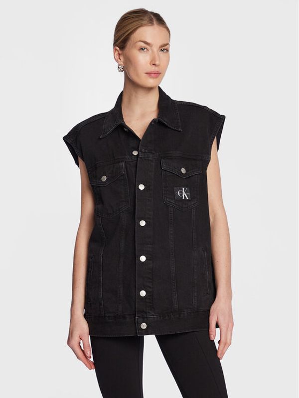 Calvin Klein Jeans Calvin Klein Jeans Елек J20J220233 Черен Oversize