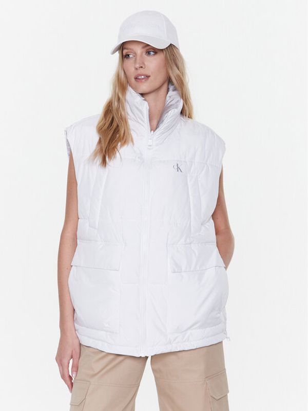 Calvin Klein Jeans Calvin Klein Jeans Елек J20J220340 Бял Regular Fit