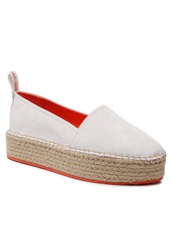 Calvin Klein Jeans Calvin Klein Jeans Еспадрили Flatform Espadrille Soft Ny YW0YW00989 Бял