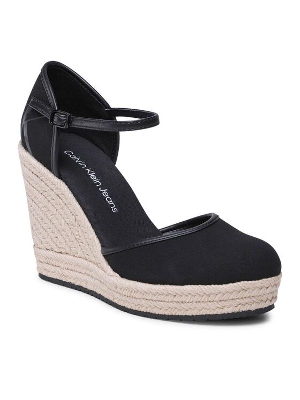 Calvin Klein Jeans Calvin Klein Jeans Еспадрили Wedge Sandal Close Toe Ess YW0YW01194 Черен