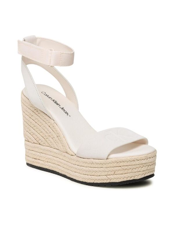 Calvin Klein Jeans Calvin Klein Jeans Еспадрили Wedge Sandal Su Con YW0YW01026 Екрю