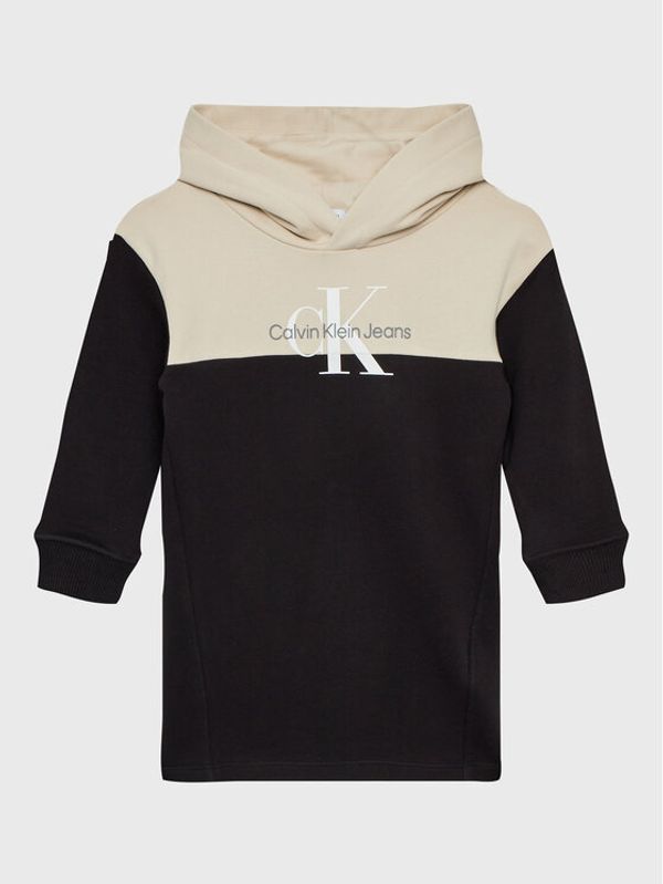 Calvin Klein Jeans Calvin Klein Jeans Ежедневна рокля Colour Blockcza IG0IG01668 Черен Relaxed Fit