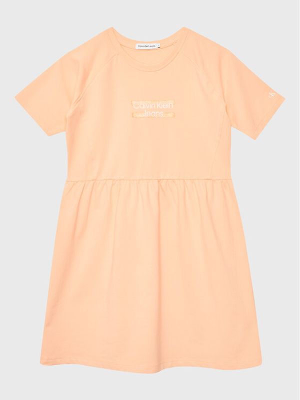 Calvin Klein Jeans Calvin Klein Jeans Ежедневна рокля Hero Logo IG0IG01973suki Оранжев Regular Fit