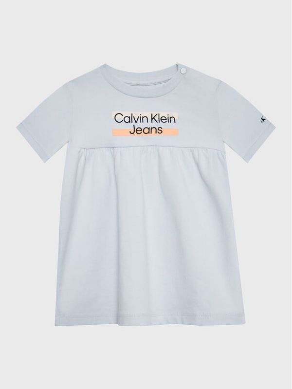 Calvin Klein Jeans Calvin Klein Jeans Ежедневна рокля Hero Logo IN0IN00065 Сив Regular Fit