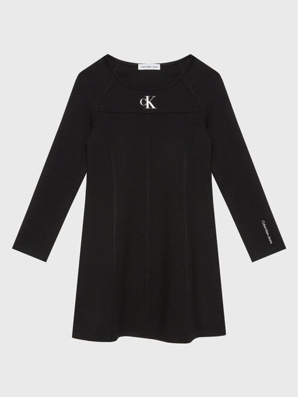 Calvin Klein Jeans Calvin Klein Jeans Ежедневна рокля IG0IG01670 Черен Regular Fit